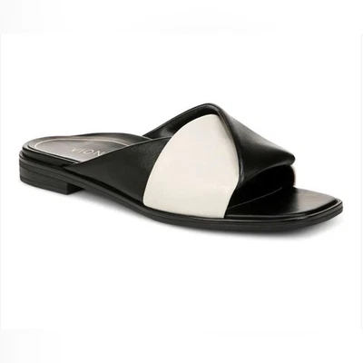 Sandalia Vionic Miramar Comfort Slide negra crema para mujer talla 10 Foto 1 de 4