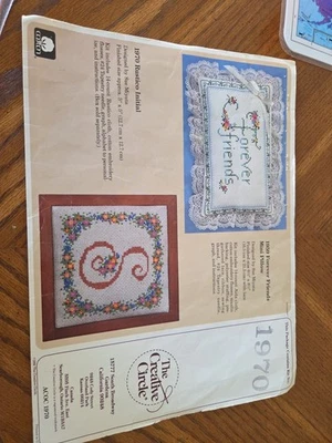 VINTAGE Creative Circle #1970 Forever Friends Mini Pillow Embroidery Patternonly - Image 1 of 4