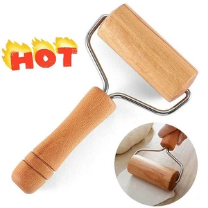 Wooden Rolling Pin Dough Roller Non-Stick Baking French Style Gourmet Tool - Picture 1 of 5