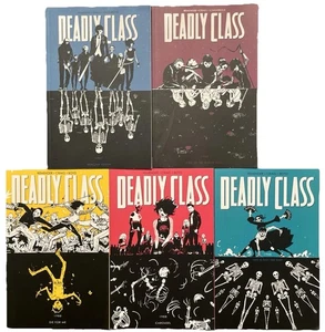 Deadly Class 5 Book Lot Volumes 1 2 4 5 6 Lot Image Comics Remender Craig Boyd - Picture 1 of 10