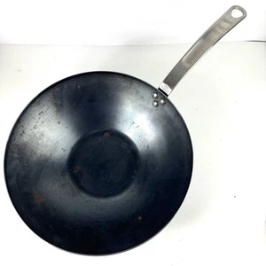 Made In Cookware 12.5" Blue Carbon Steel Wok Pan Made In France  - Picture 1 of 20