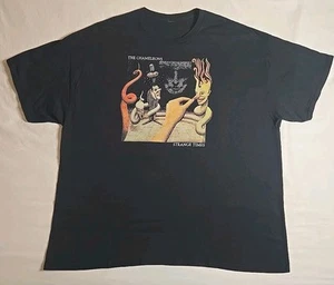 The Chameleons: Strange Times Album Graphic Print T-Shirt Solid Black Size 3XL - Picture 1 of 5