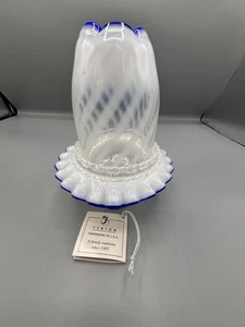 Vintage Fenton blue ridge fairy lamp 80th anniversary - Picture 1 of 5
