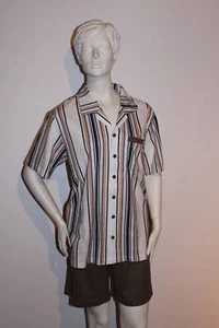 Triumph Herren Pyjama "Trophy 85305 PSK" Gr.46 braun mit Streifen - Bild 1 von 1