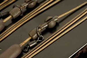 Korda Kable Nuevo Líderes de Núcleo de Plomo Listo Atado - Anillo Giratorio, Heli y Clip de Plomo 1m - Imagen 1 de 5
