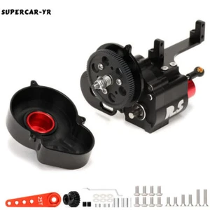 1Set Metal Dual Speed Reverse Transmission Gearbox For Axial SCX10 II III Wraith - Foto 1 di 13