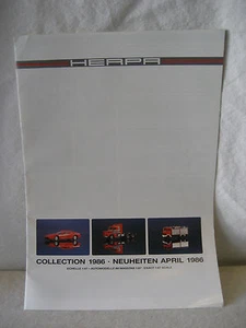 vintage HERPA catálogo de coches de juguete Alemania 1986 Porsche VW Mercedes BMW Jaguar Chevy - Imagen 1 de 5