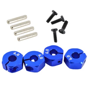Alufelge 12mm Sechskant Adapter Adapter Traxxas Rally Stampede Slash 4x4 blau - Bild 1 von 12