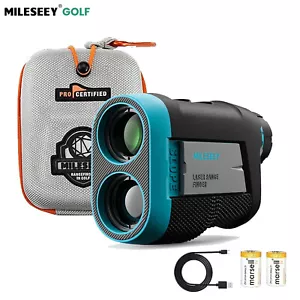 Mileseey 600M Golf Rangefinder Slope ON/Off Vibration Magnetic Rechargeable M/Yd - Picture 1 of 9