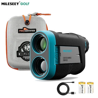 Mileseey 600M Golf Rangefinder Slope ON/Off Vibration Magnetic Rechargeable M/Yd - image 1 of 4