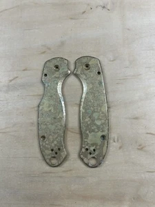 Nodak Custom “Light Speckling” Shipwreck Brass Spyderco Para 3 Handle Scales - Picture 1 of 2