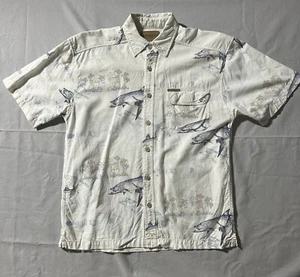 Magellan Button Down Fishing shirt All Over Print Cotton Rayon Blend Sportswear - Picture 1 of 10