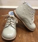 Josmo Walker Baby Ankle Boots Ostrich Design Leather Upper/Sole SZ 5 #8190PO