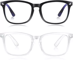 Blue Light Blocking Glasses, 2 Pack Blue Light Glasses Men, Blue Light Glass NEW - Picture 1 of 7