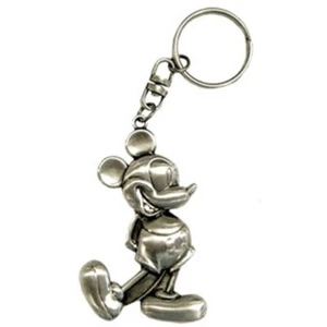 Walt Disney Classic Mickey Standing Figure Pewter Key Ring Key Chain NEW UNUSED - Picture 1 of 1