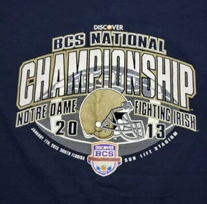 Camiseta Jansport Notre Dame BCS Championship 2013 para hombre L - Imagen 1 de 8
