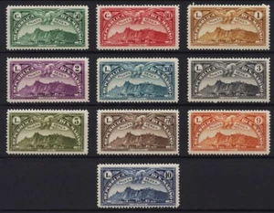 San Marino, 1931, Air Mail, Monte Titano, MNH, Michel 165-174 - Picture 1 of 2