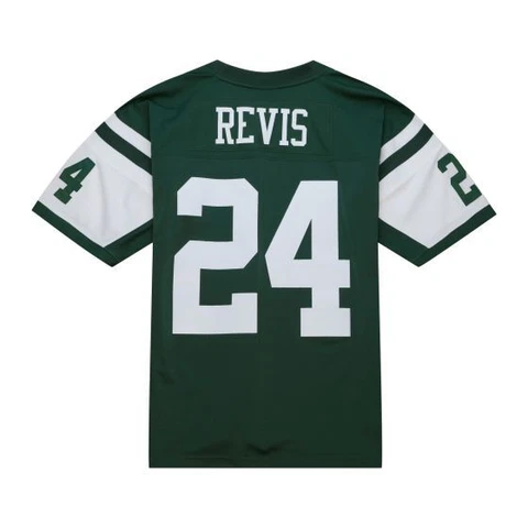 New York Jets Darrelle Revis #24 Mitchell & Ness Green 2009 NFL Legacy Jersey Cover