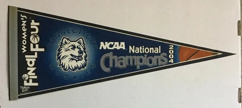 Connecticut/UConn Lady Huskies 2004 Women's Final Four Champions Felt Pennant Cover