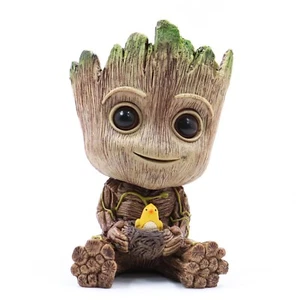 Mini Groot Figurine Miniature Model Home Accessories Decompression Artefact Kids - Picture 1 of 8
