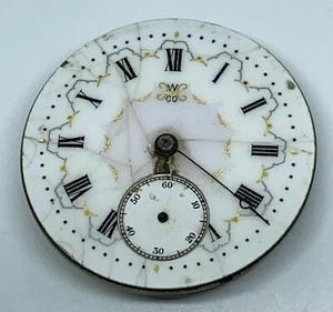 HAMPDEN POCKET WATCH MOVEMENT CANTON OHIO 17 Jewels 18s 1897 Does Not Run - Picture 1 of 17