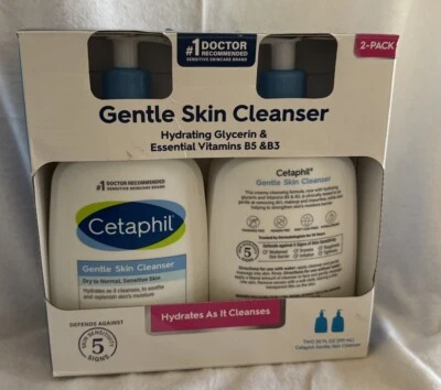 Cetaphil Moisturizing Lotion, Dry to Normal Sensitive Skin, 20 fl oz, 2-count - Image 1 of 3