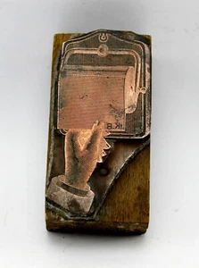 RARE MATRICE IMPRIMERIE - KRATZ-BOUSSAC CUIVRE SUR BOIS CATALOGUE EURÉKA KB (24 - Picture 1 of 3