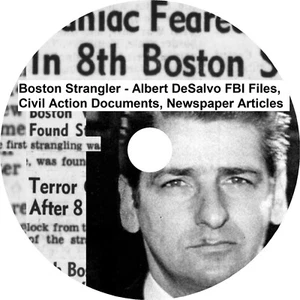 Boston Strangler - Albert DeSalvo FBI Files, Civil Action Documents, Newspapers - Foto 1 di 9