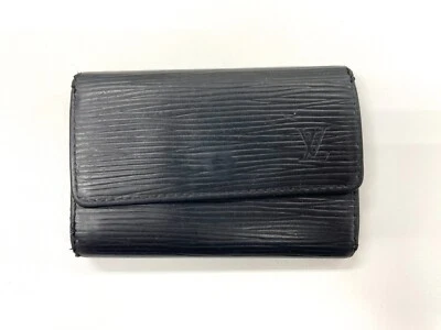 Authentic LOUIS VUITTON Epi Multicles 6 Key Case M63812 Black As is - Image 1 of 4