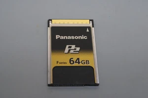 Panasonic 64GB F-Series P2 Card AJ-P2E064FG      1G - Picture 1 of 3