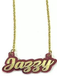 Collar Cadena Personalizado Corte Láser Cualquier Color y Nombre Escritura Personalizada - Imagen 1 de 12