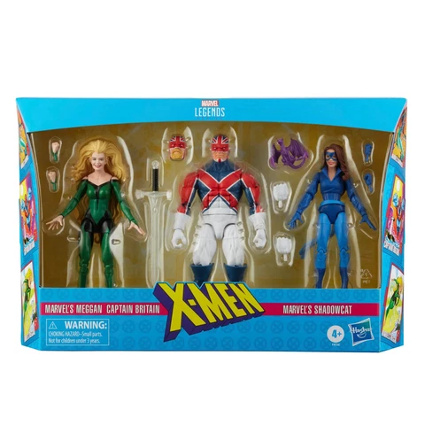 MARVEL LEGENDS X-MEN: MARVEL'S MEGGAN, CAPTAIN BRITAIN, SHADOWCAT 3-PACK Cover