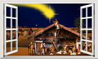 Nativity Scene Jesus Wise Men Stable Magic Window Sticker Print Poster Decal