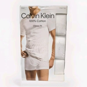Calvin Klein Mens Black Classic Fit Short Sleeve V Neck T-Shirts Size M 3Pk - Picture 1 of 3