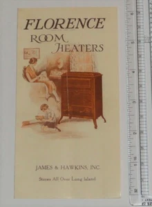Antiguo folleto publicitario plegable de calentadores de habitación Florence Stove Company años 20 - Imagen 1 de 12
