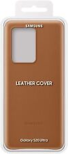 Official Samsung Galaxy S20 Ultra Leather Cover Case - Brown