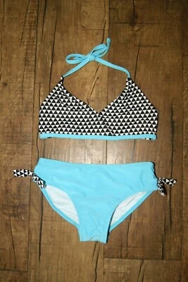 Nuevo sin etiquetas Nuevo Traje de baño Bikini Geométrico de Dos Piezas Circo para Niñas Talla M Foto 1 de 2