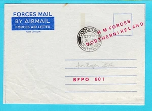 ENGLAND Forces Mail Luftbrief Nordirland 1974 Cookstown - Bild 1 von 2