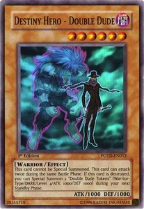 Destiny Hero - Double Dude POTD-EN012 Super Rare Power of the Duelist NM - Picture 1 of 1