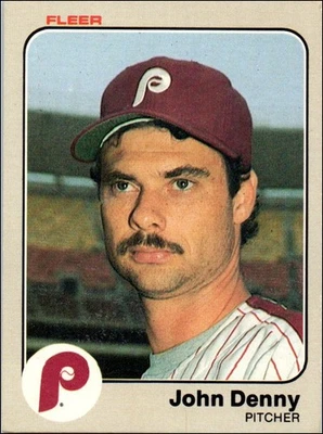 1983 Fleer - John Denny #158 - Image 1 of 2