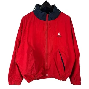Chaqueta cortavientos vintage años 90 Nautica Challenge equipo de vela cremallera completa talla M - Imagen 1 de 10