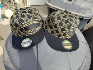 Cappello berretto baseball SRH nero oro Flexfit 210 aderente 2 taglie disponibili - Foto 1 di 21