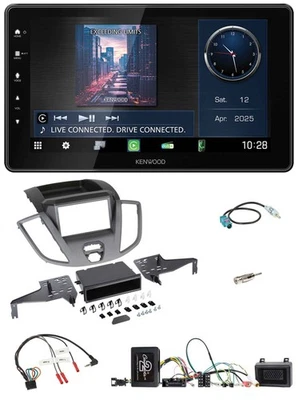 Kenwood Lenkrad Bluetooth USB DAB Autoradio für Ford Transit V363 2014-16 PDC sc - Bild 1 von 4