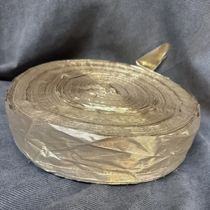 Vtg 2.5” Gold Lame' Metallic Ribbon Trim Sewing 4 Pounds Wholesale - Picture 1 of 5