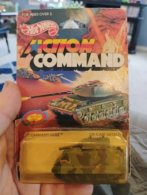 ⚡ Hot Wheels 1984 Action Command Camo Command Tank package a little rough  - Image 1 of 4