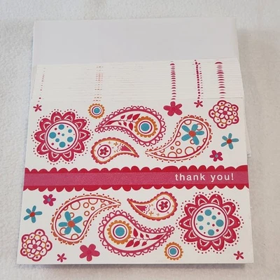 Tarjetas de notas de agradecimiento con diseño rosa cachemir American Greetings + sobres (19) Foto 1 de 4