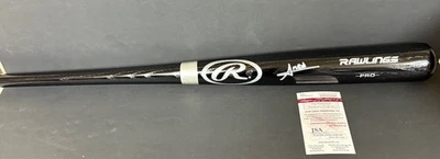 Amed Rosario Yankees Signed Bat JSA WITNESS COA Black - - Image 1 of 3