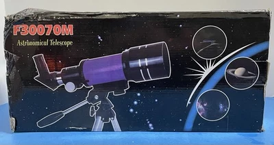 Astronomical Telescope Adjustable Tripod 70mm Lens F30070M for Kids Beginners - Image 1 of 4