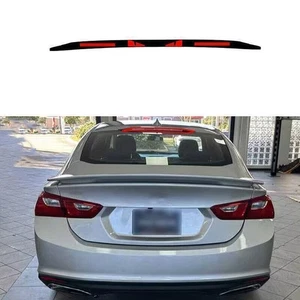 For Chevry Malibu 2016-2023 Black Glossy Tail High Brake Lamp Light Cover Decor - Picture 1 of 2