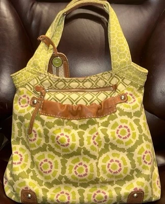 Fossil Cotton & Leather Bag - Image 1 of 4